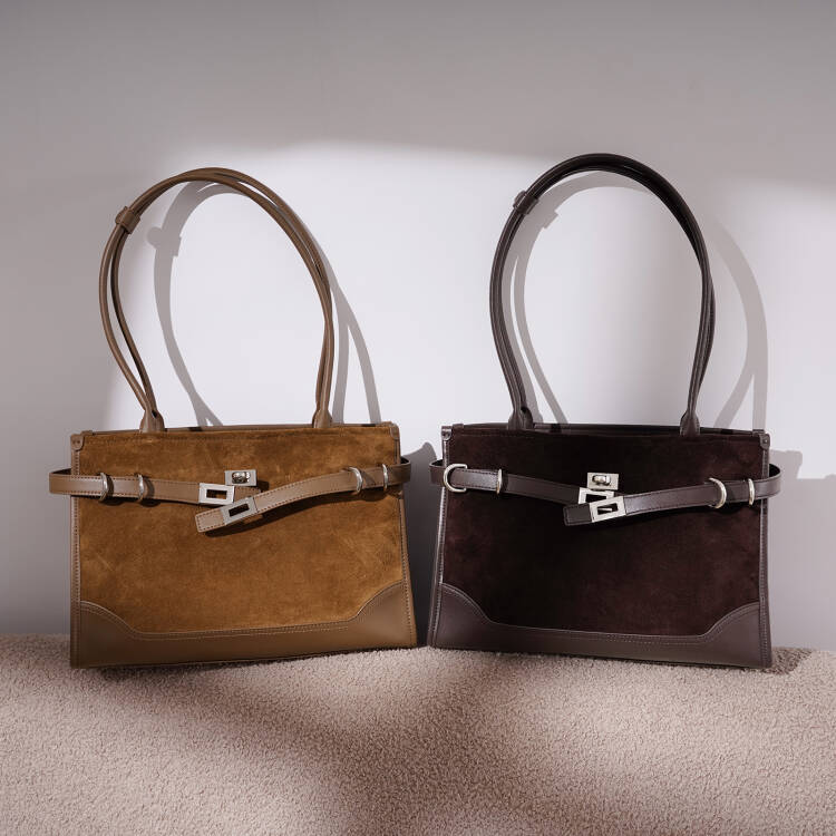 SABLE SUEDE LEATHER TOTE