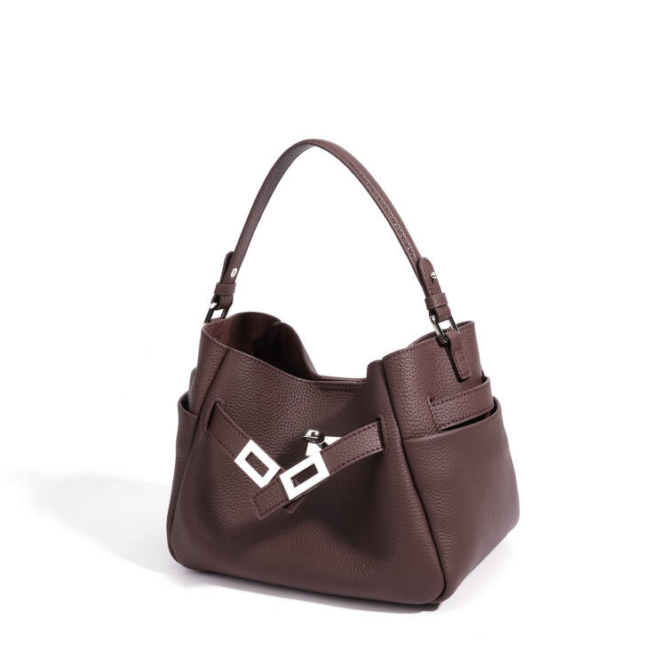 MIRA LEATHER BUCKET BAG