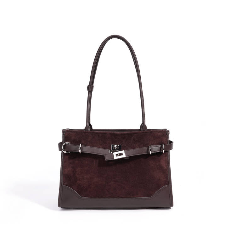 SABLE SUEDE LEATHER TOTE