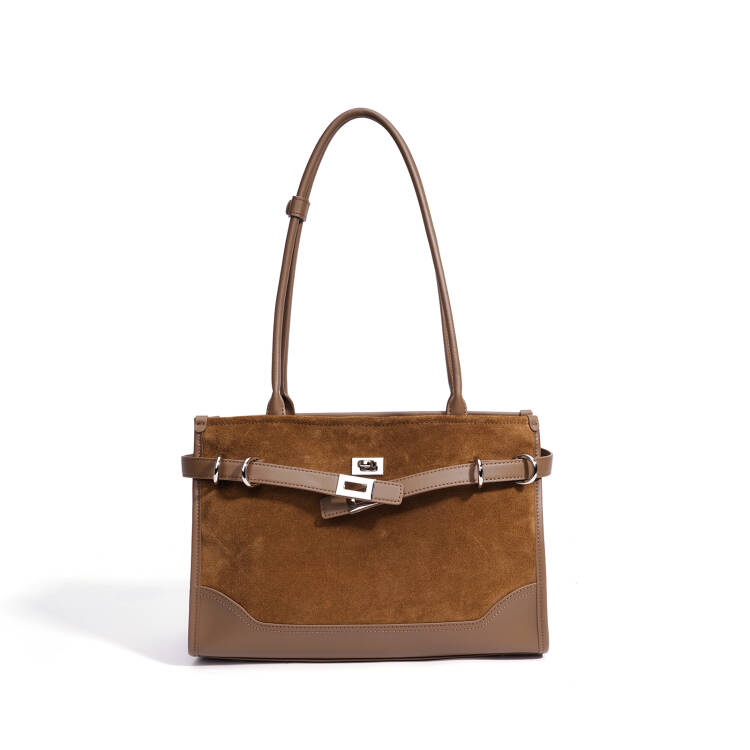 SABLE SUEDE LEATHER TOTE