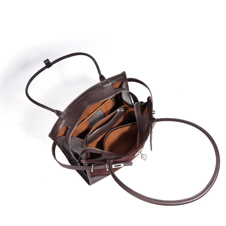 SABLE SUEDE LEATHER TOTE
