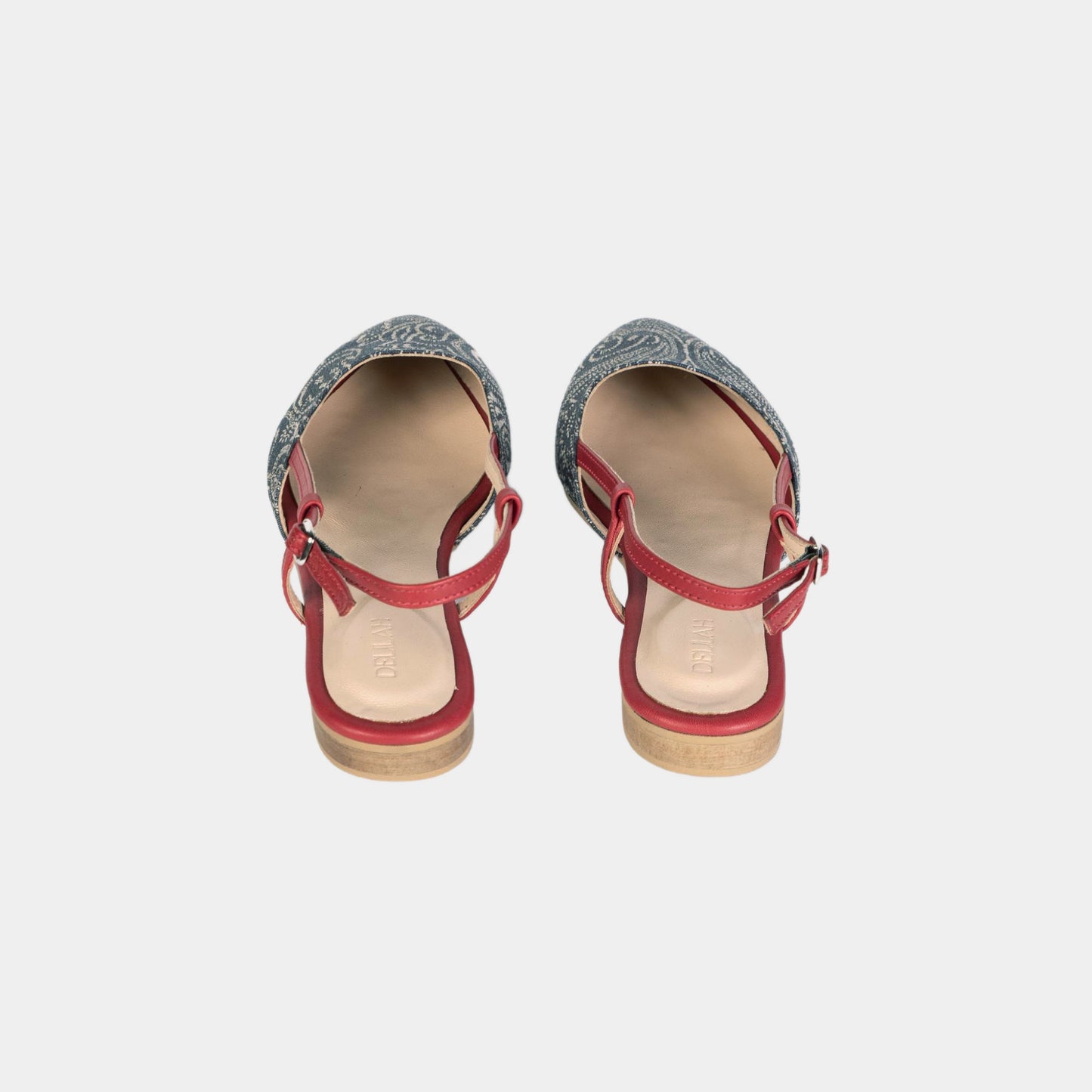 Scarlet Slingback Ballet Flats