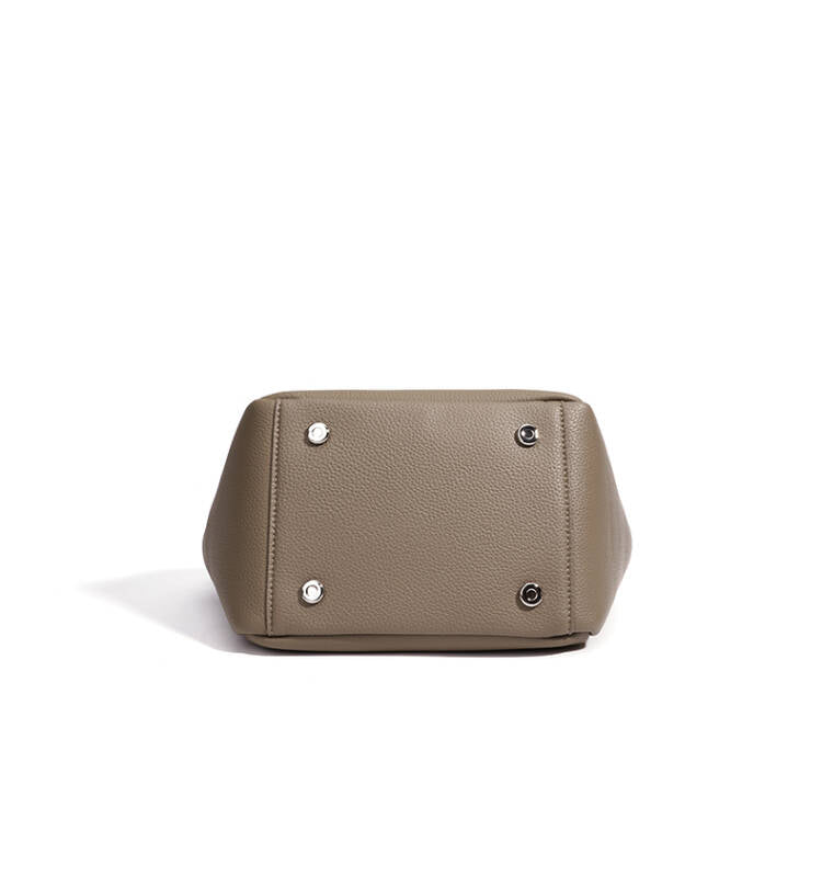 MIRA LEATHER BUCKET BAG