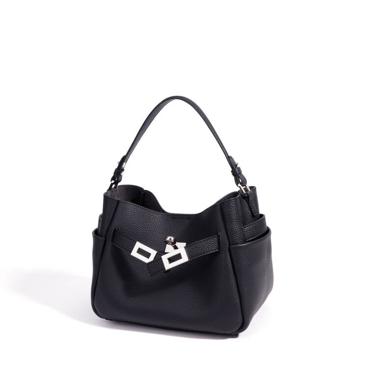 MIRA LEATHER BUCKET BAG