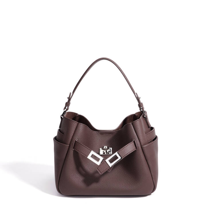 MIRA LEATHER BUCKET BAG