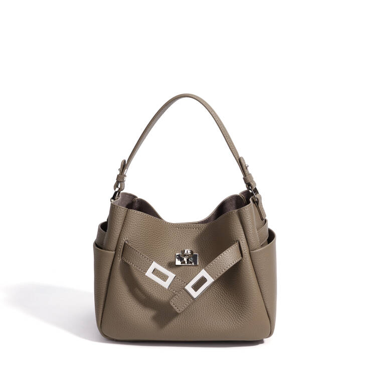 MIRA LEATHER BUCKET BAG