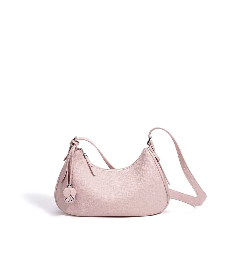 FLEUR LEATHER SHOULDER BAG