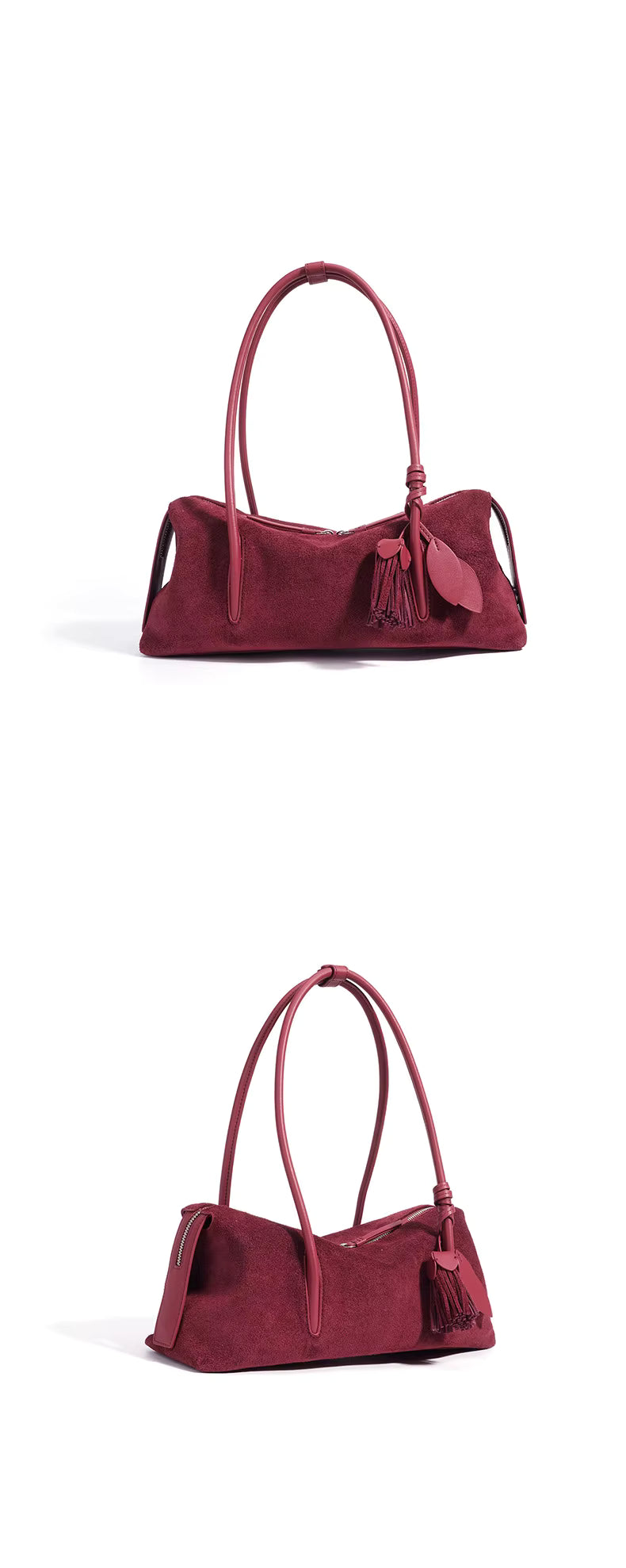 NOLA MATTE LEATHER SHOULDER BAG