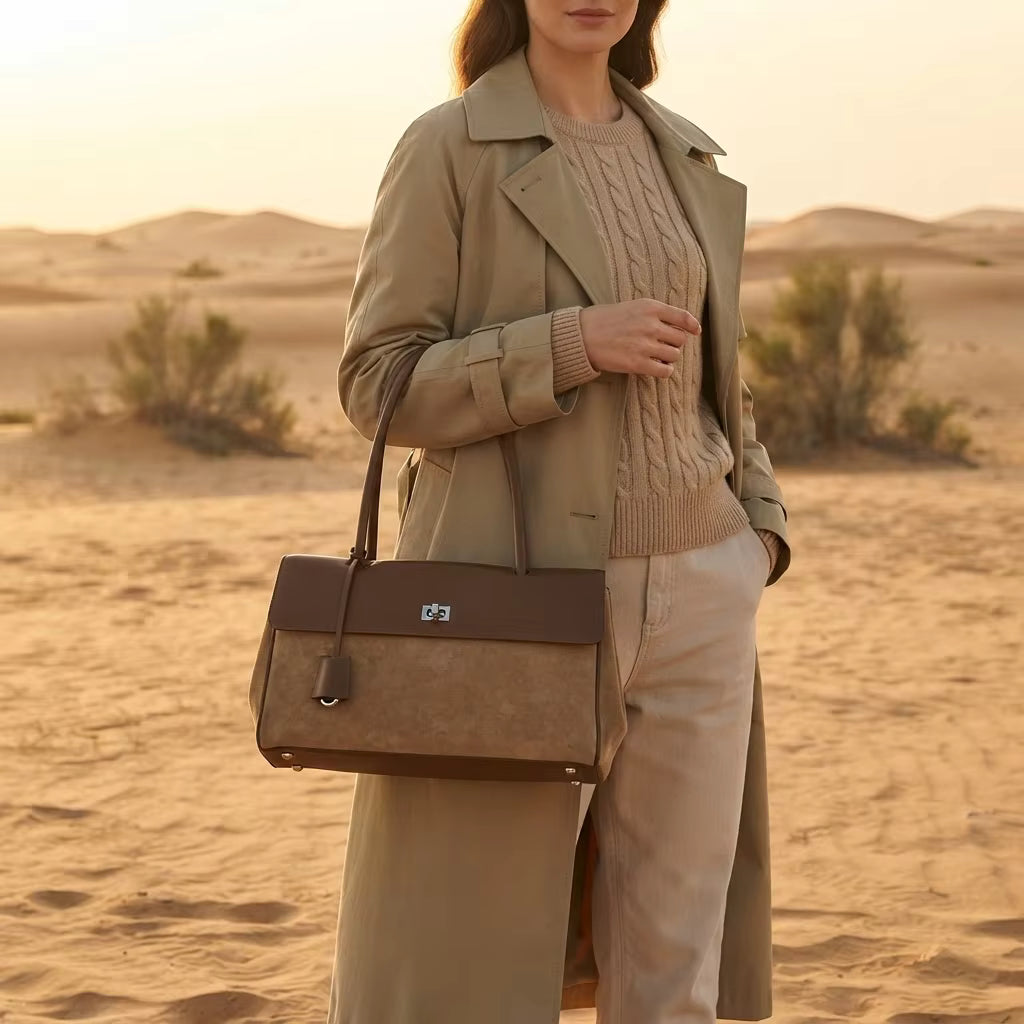 VERA SUEDE SHOULDER BAG