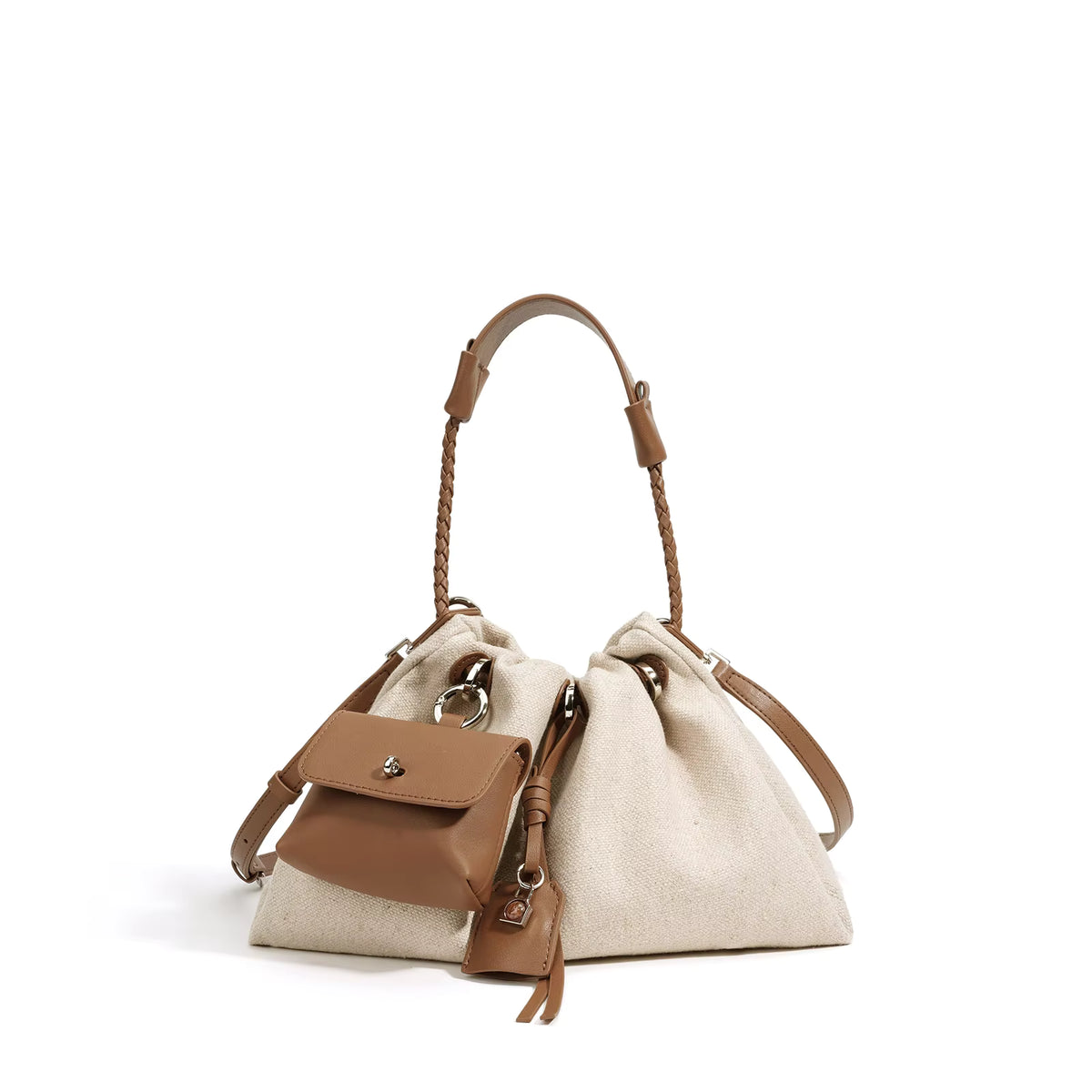 ALBA LINEN BUCKET BAG