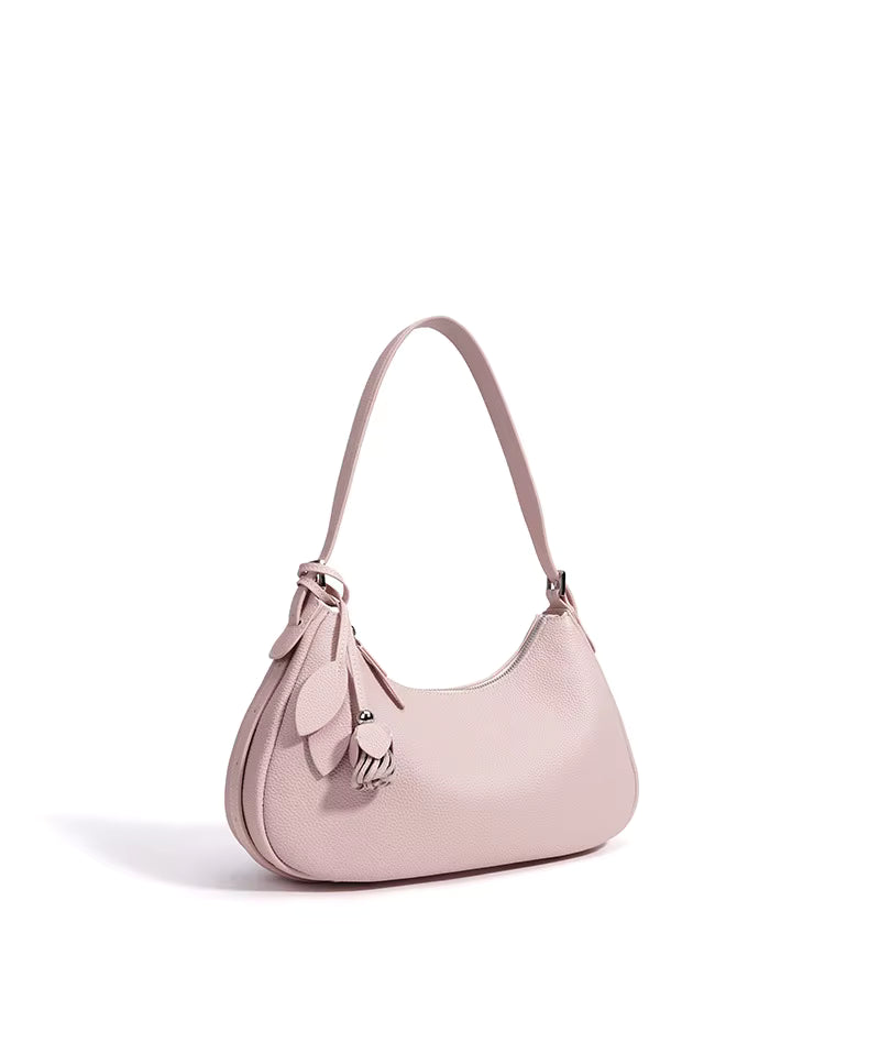 FLEUR LEATHER SHOULDER BAG