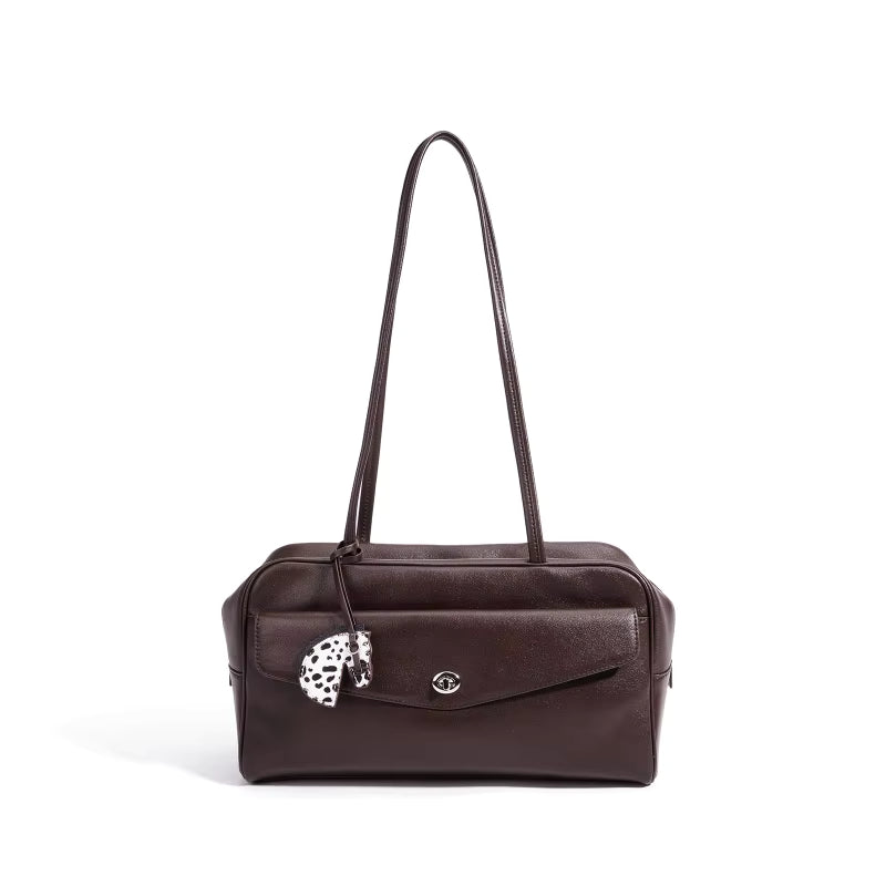 ROMA LEATHER SHOULDER BAG