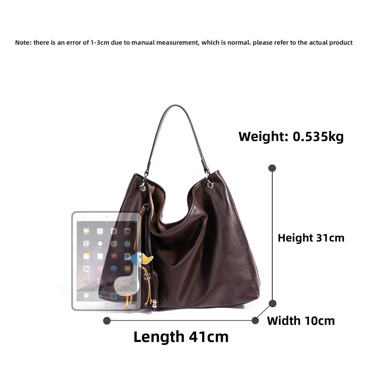 DUCKIE LEATHER HOBO BAG