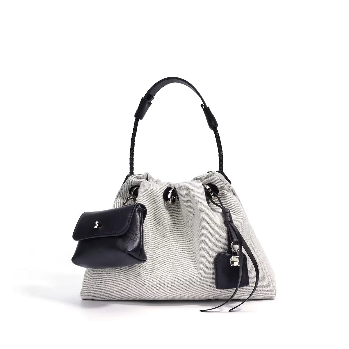 ALBA LINEN BUCKET BAG