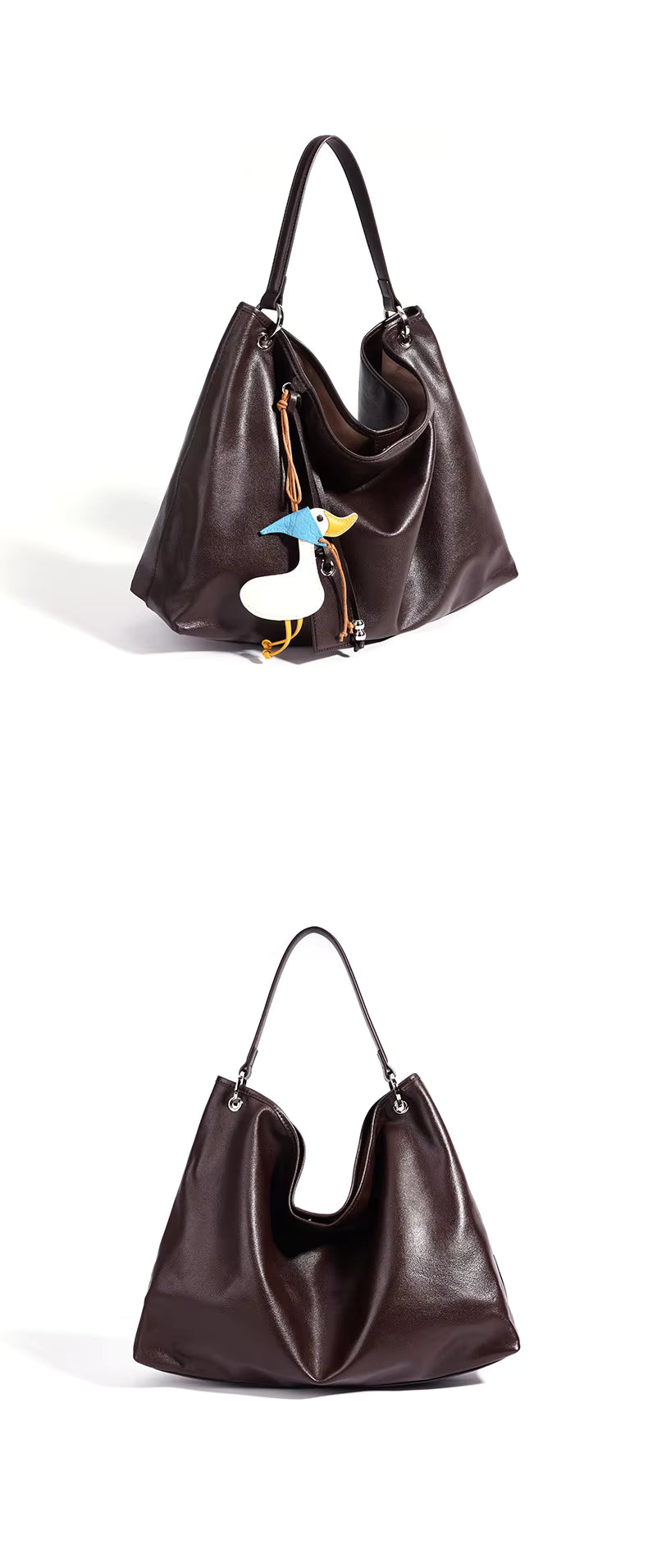 DUCKIE LEATHER HOBO BAG