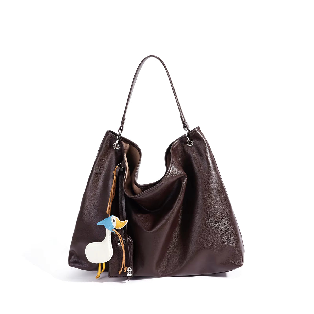 DUCKIE LEATHER HOBO BAG