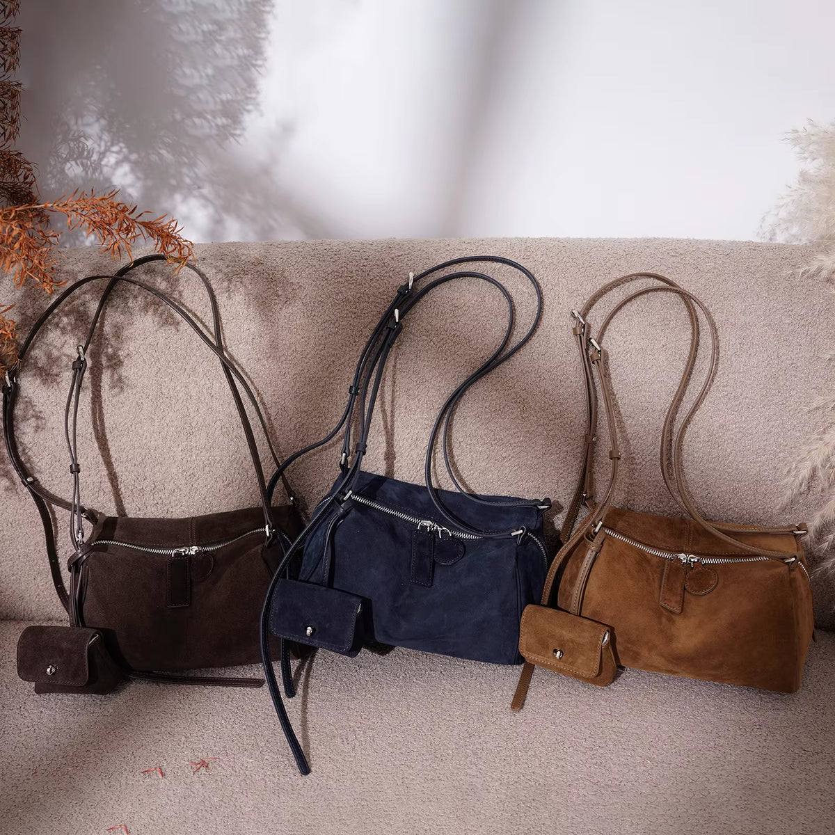SOFIA SUEDE HOBO BAG