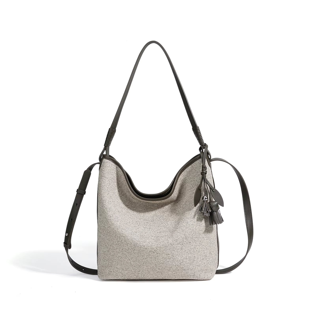 AMARA CANVAS LEATHER CROSS-BODY BAG