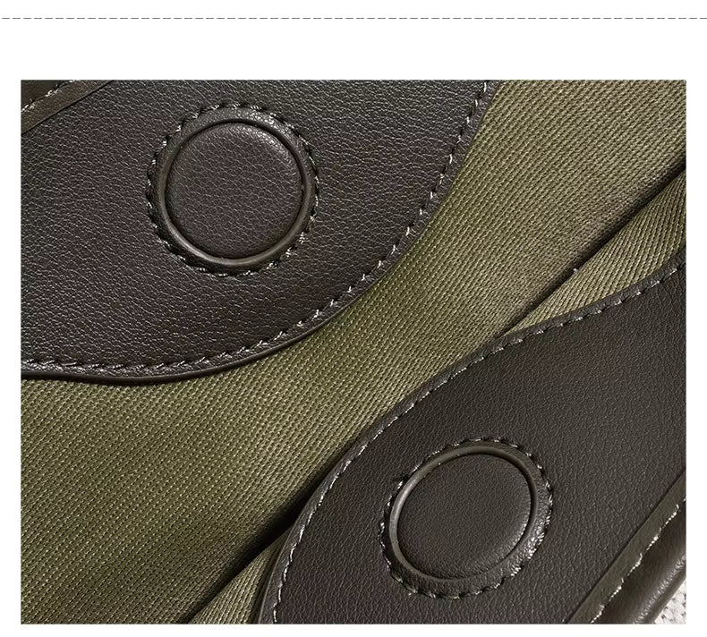AMARA CANVAS LEATHER CROSS-BODY BAG