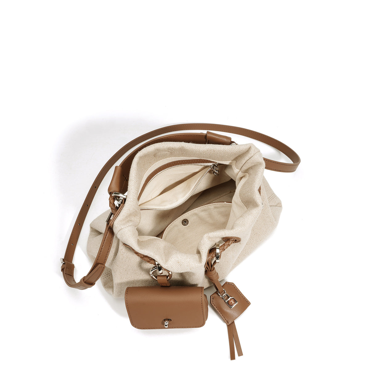 ALBA LINEN BUCKET BAG