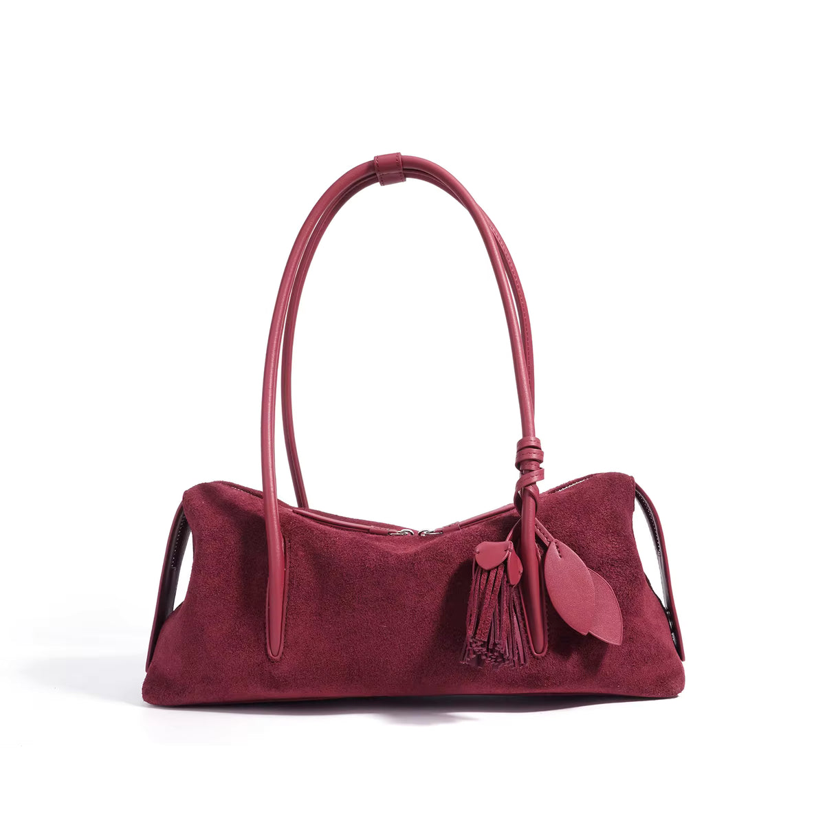 NOLA MATTE LEATHER SHOULDER BAG