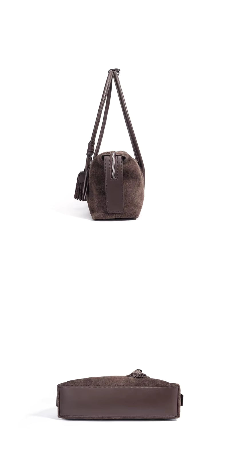 NOLA MATTE LEATHER SHOULDER BAG