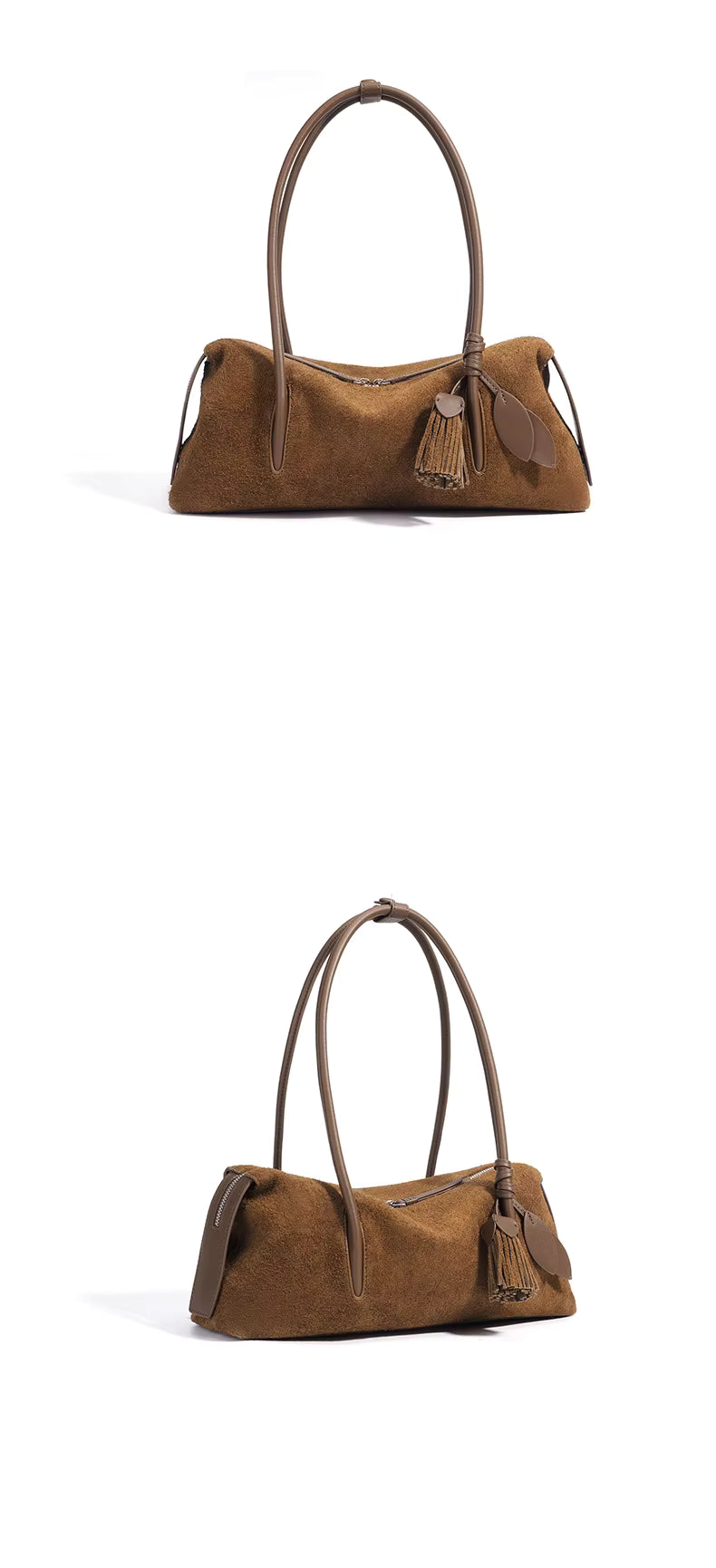 NOLA MATTE LEATHER SHOULDER BAG