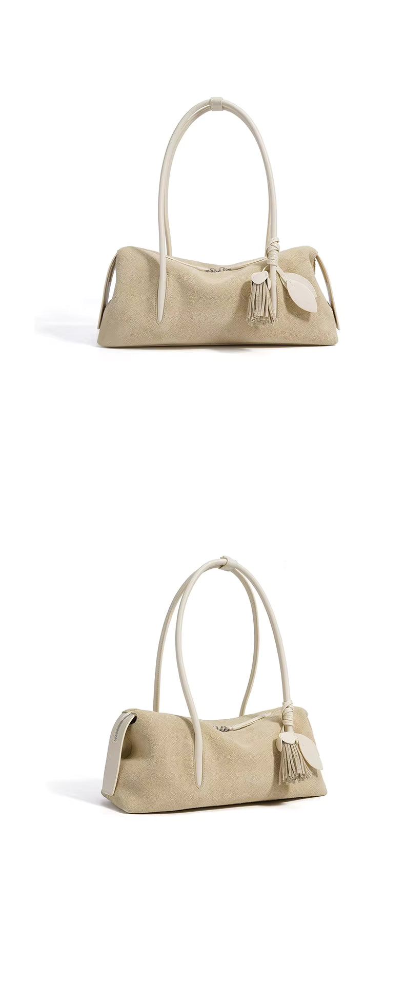 NOLA MATTE LEATHER SHOULDER BAG