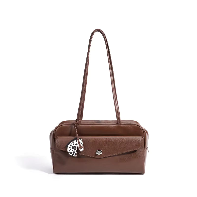 ROMA LEATHER SHOULDER BAG