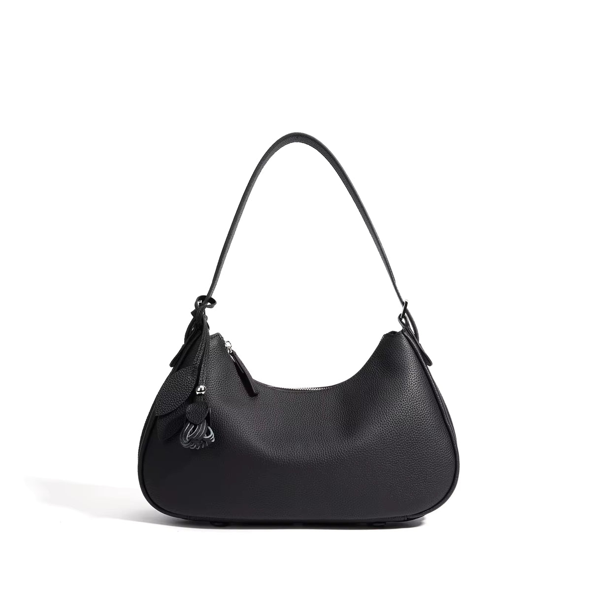 FLEUR LEATHER SHOULDER BAG