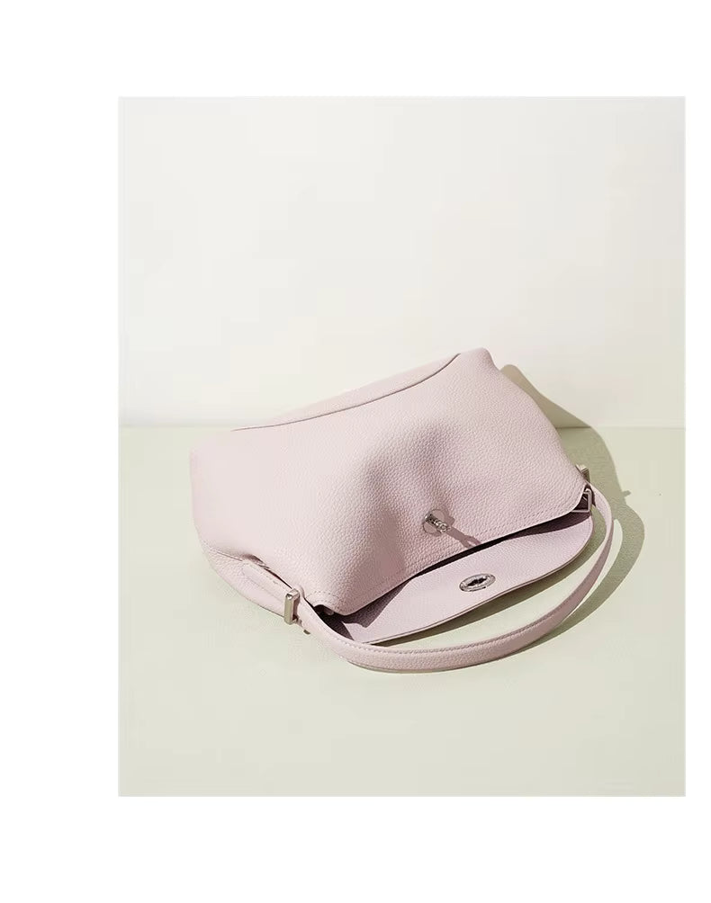 LIVIA LEATHER SHOULDER BAG