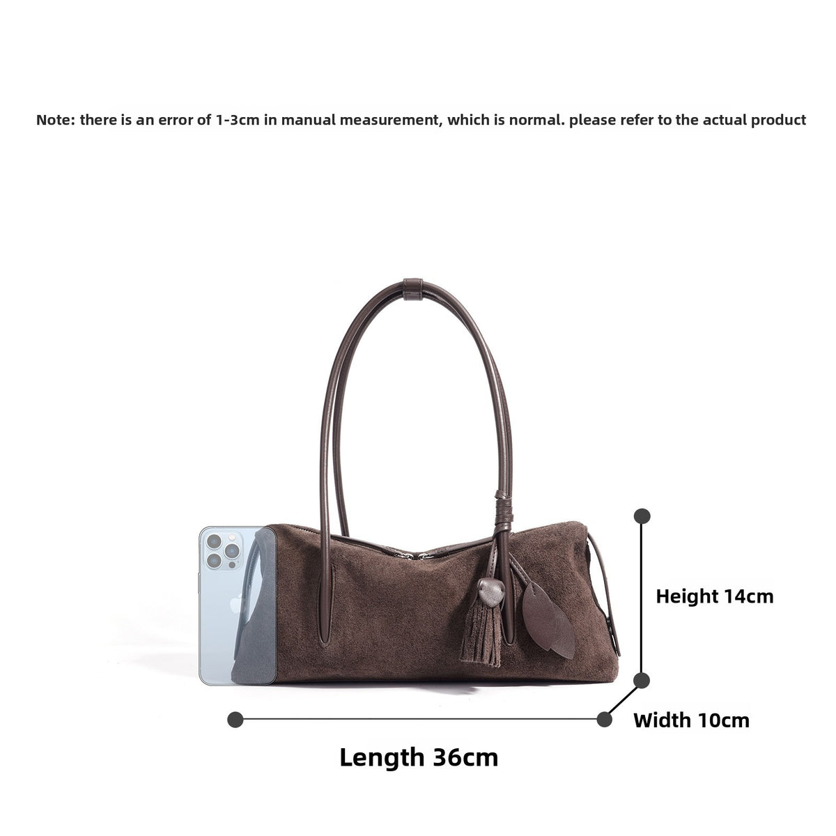 NOLA MATTE LEATHER SHOULDER BAG