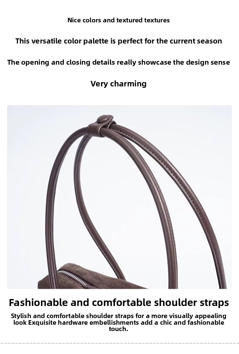 NOLA MATTE LEATHER SHOULDER BAG