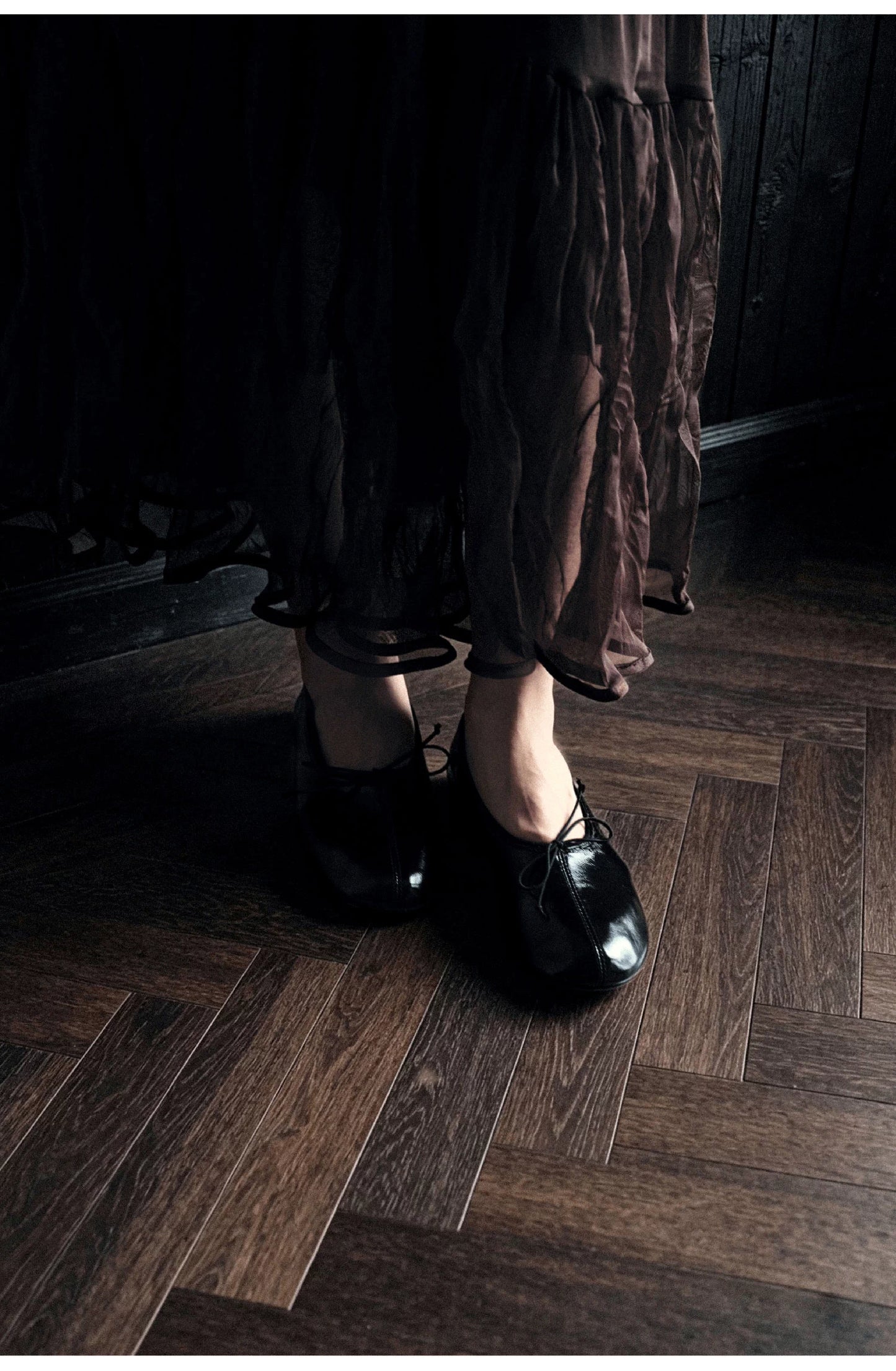 L’aises Sheepskin Leather Ballet Flats, Soft Sole, Flat Shoes
