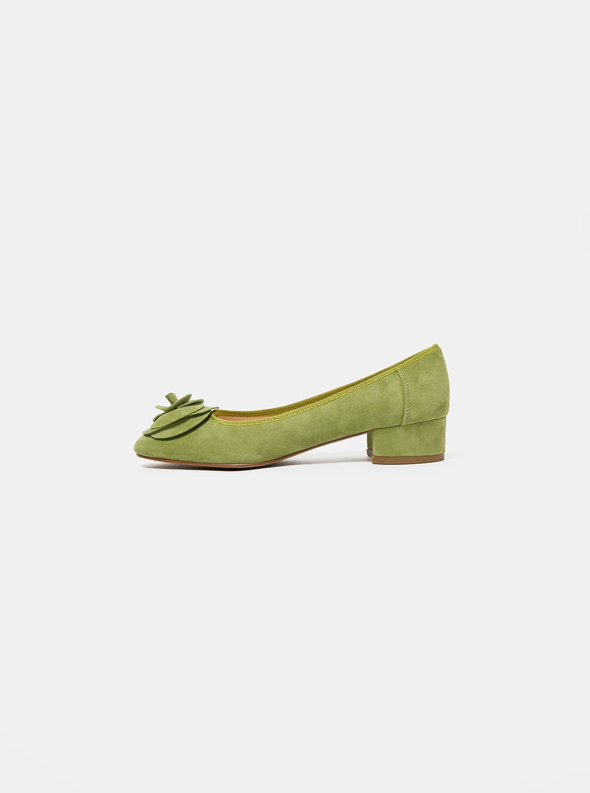 ANN Ballet Flats, French Style, Flower Detail, Pointed Toe, for Women