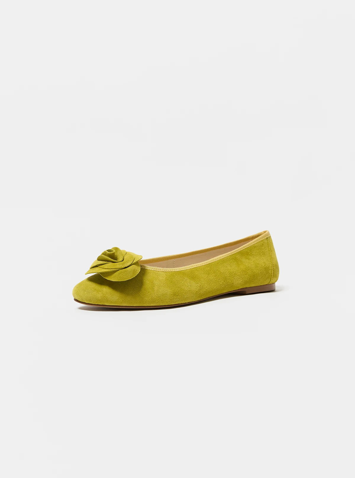 ANN Ballet Flats, French Style, Flower Detail, Pointed Toe, for Women