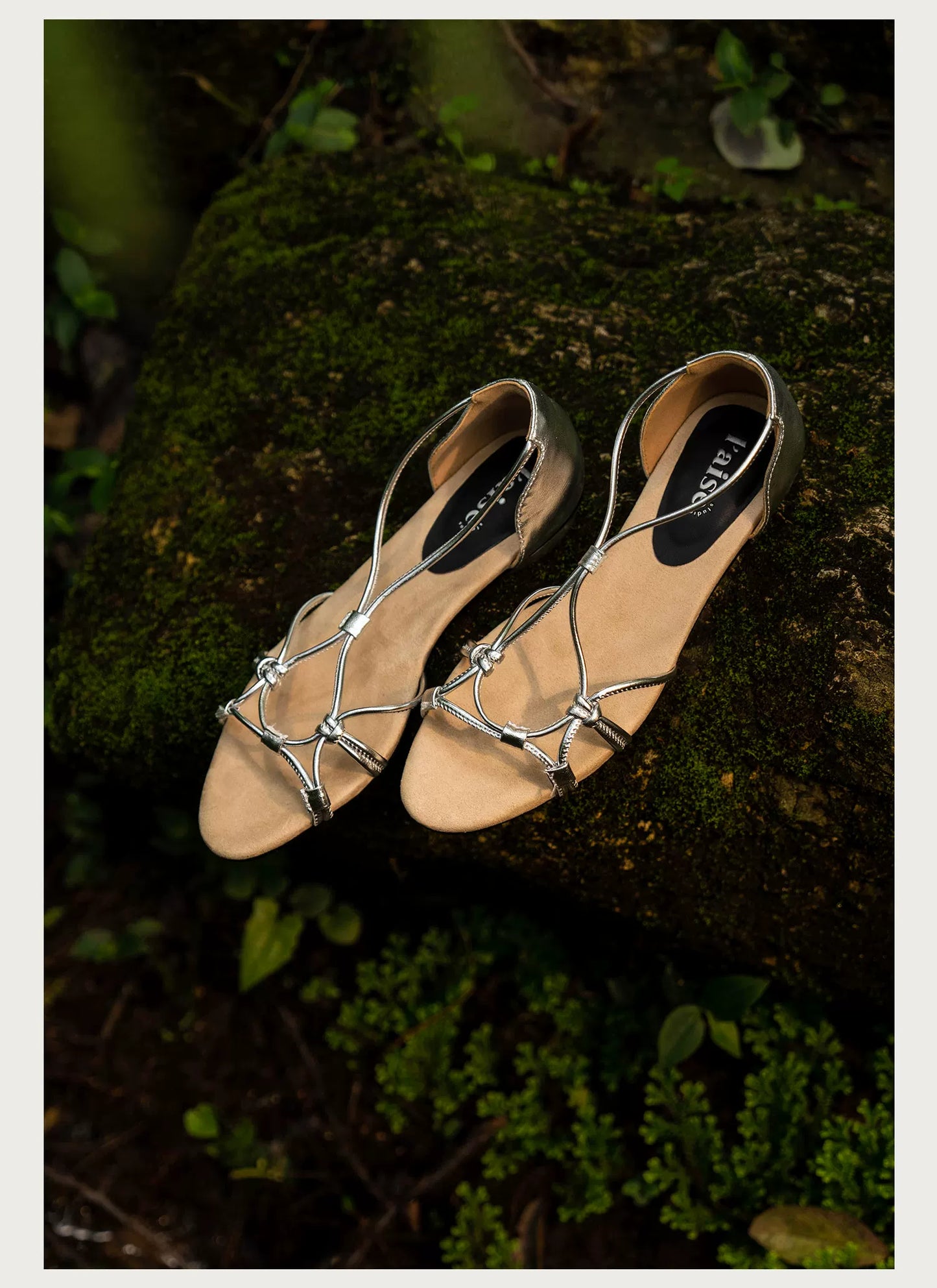 Lace-Up Hollow Design Vintage Weave Roman Sandals, Women’s Flat Heels