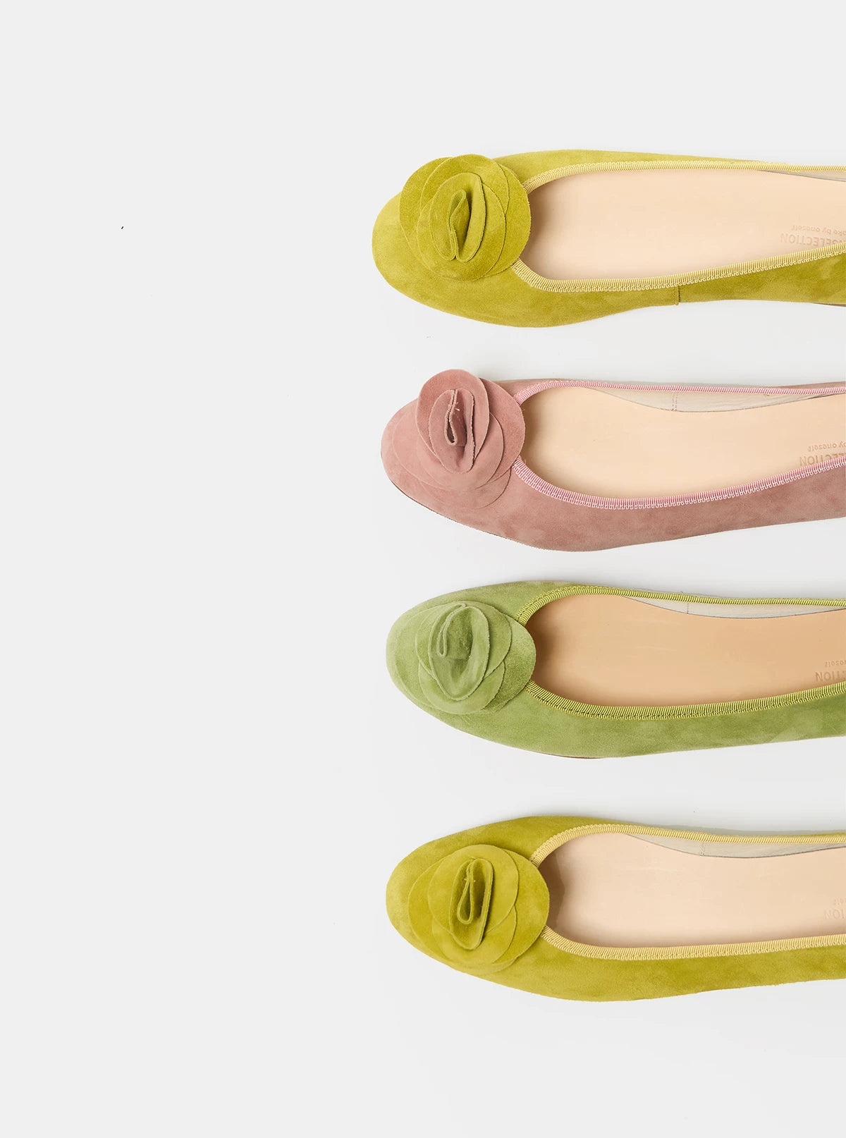 ANN Ballet Flats, French Style, Flower Detail, Pointed Toe, for Women
