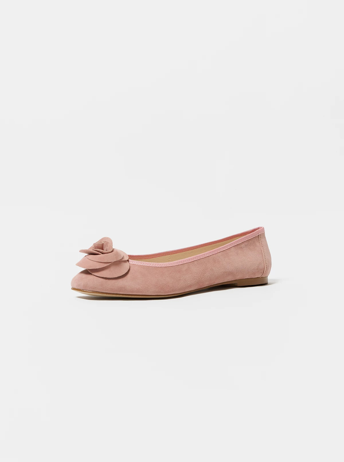 ANN Ballet Flats, French Style, Flower Detail, Pointed Toe, for Women