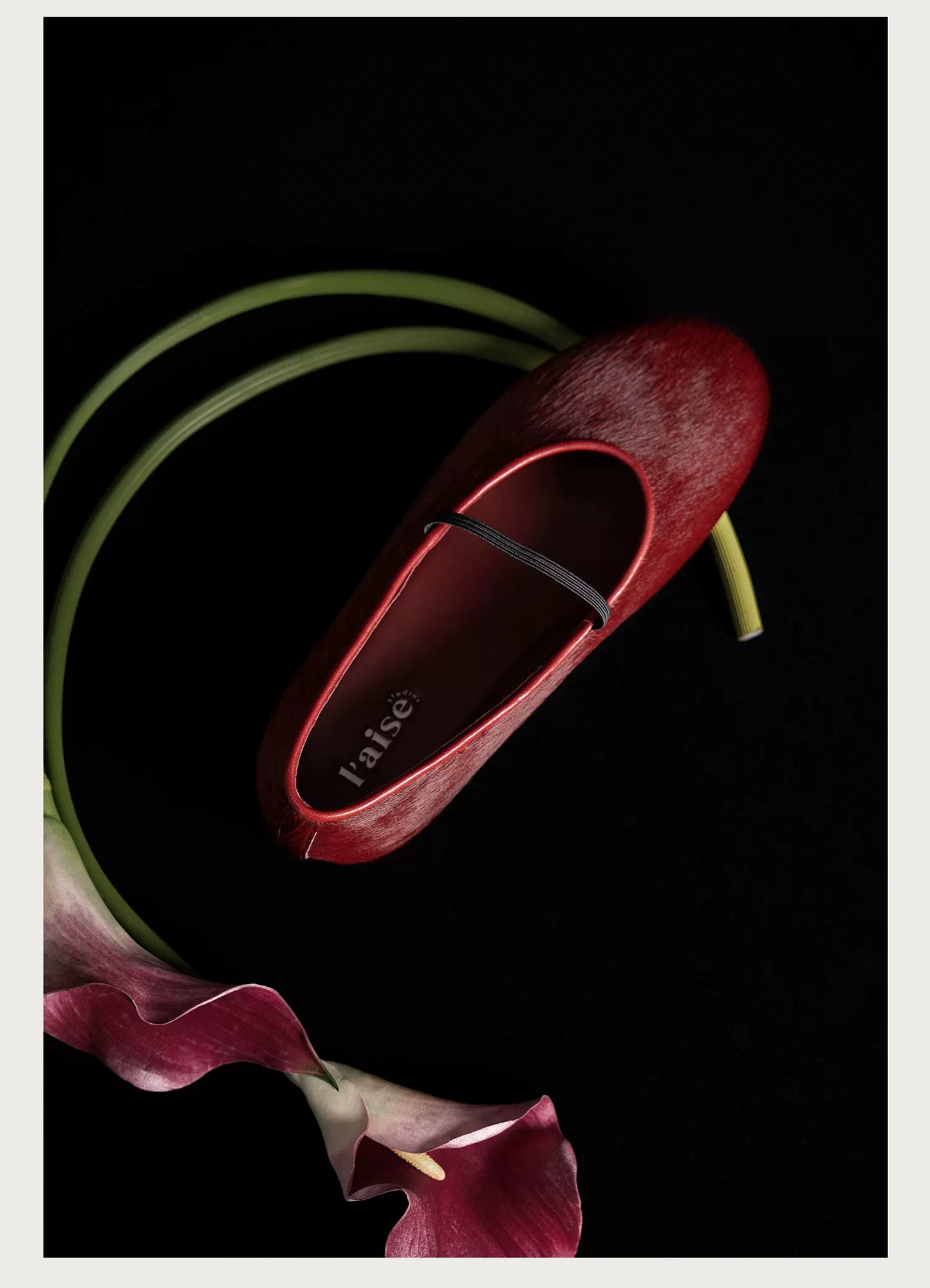 Women’s Minimalist Pony Hair Mary Jane Ballet Flats, Flat Single Strap