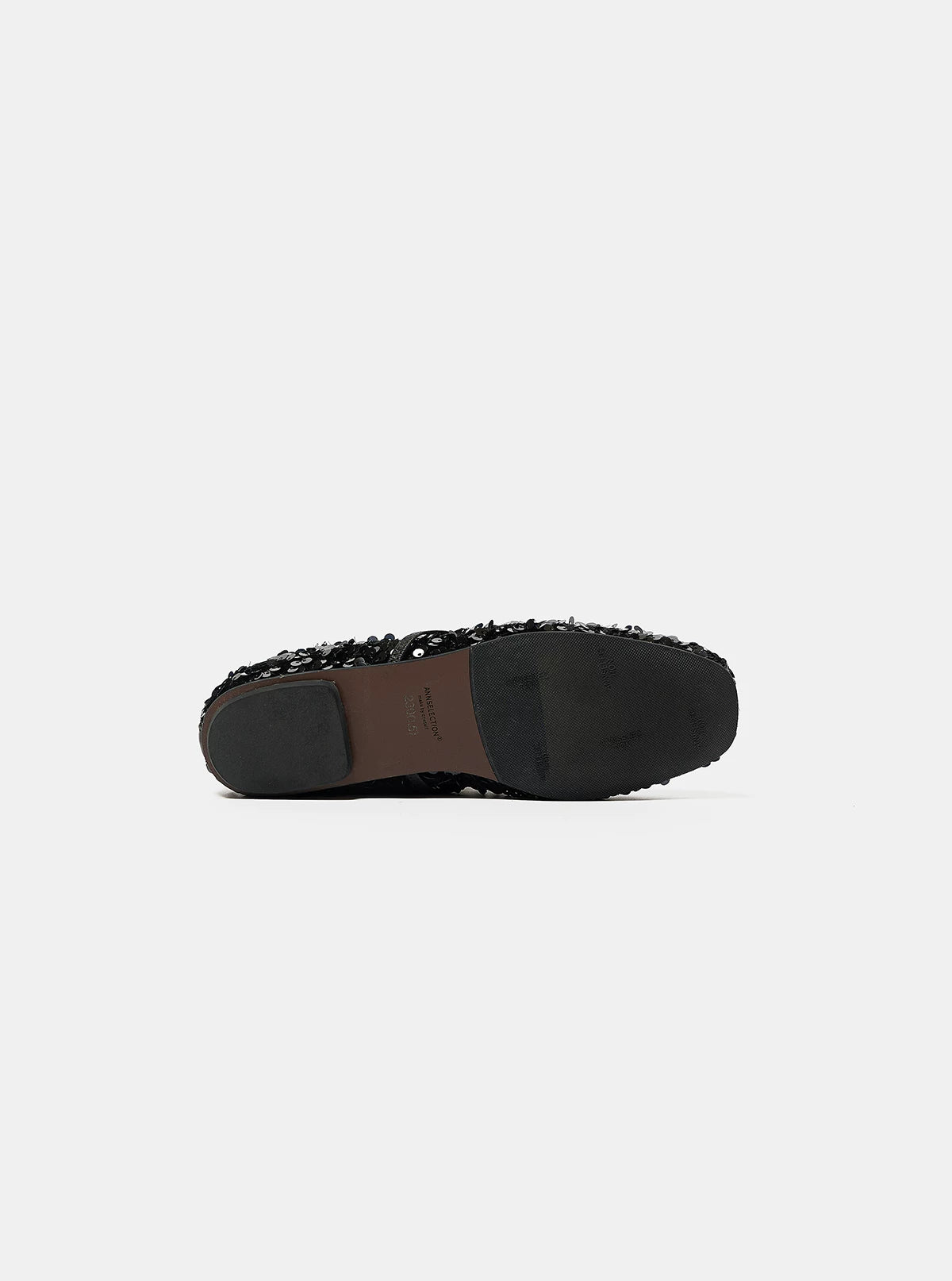 Sequin Ballet Flats — One-Strap Mary Jane With Bow