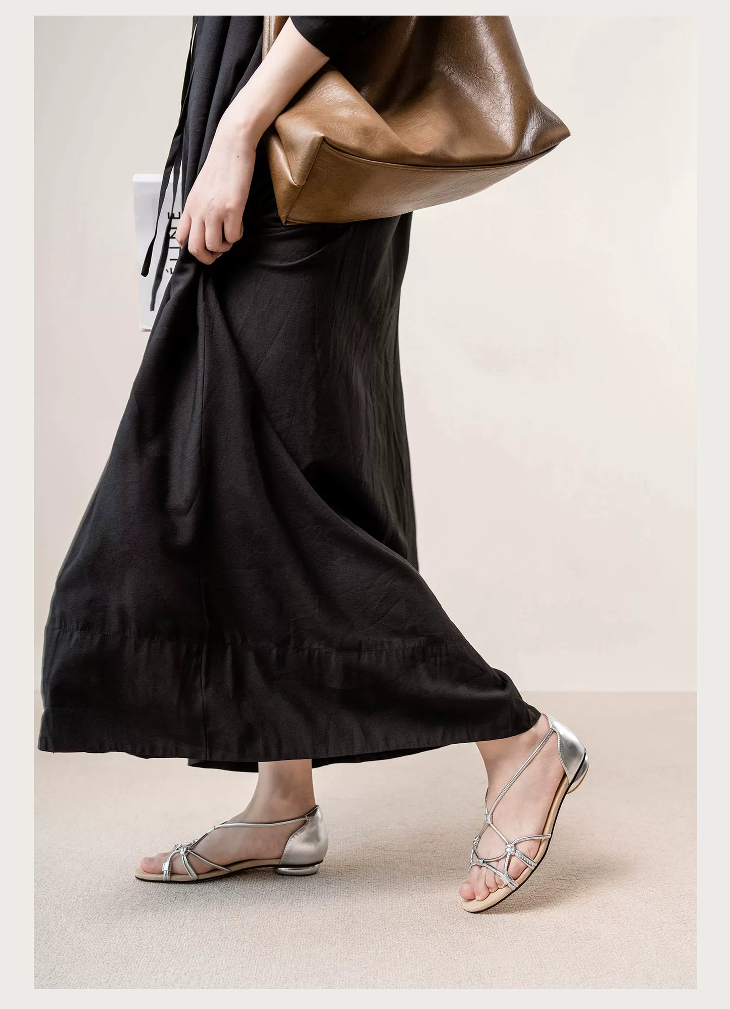 Lace-Up Hollow Design Vintage Weave Roman Sandals, Women’s Flat Heels