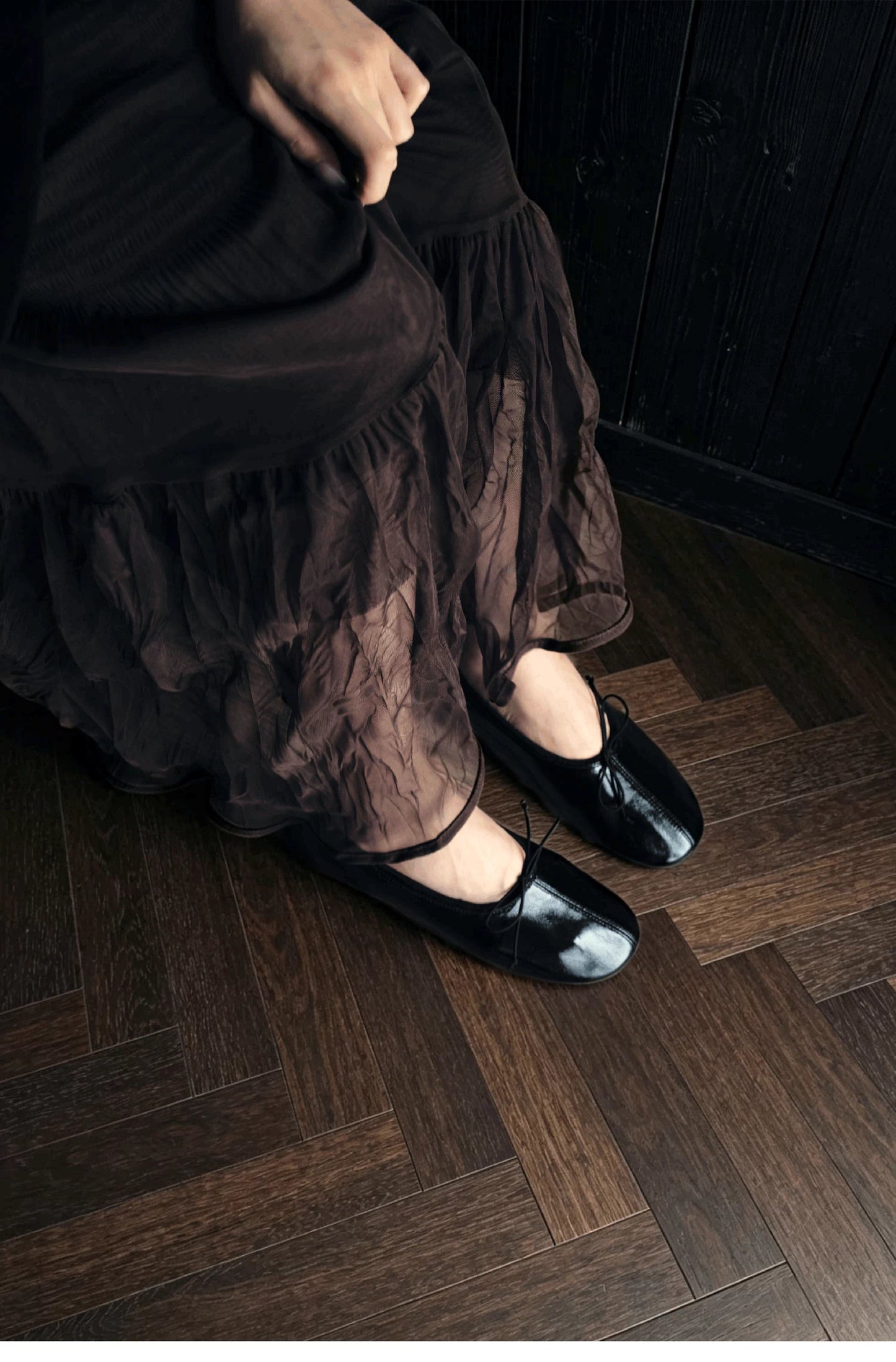 L’aises Sheepskin Leather Ballet Flats, Soft Sole, Flat Shoes