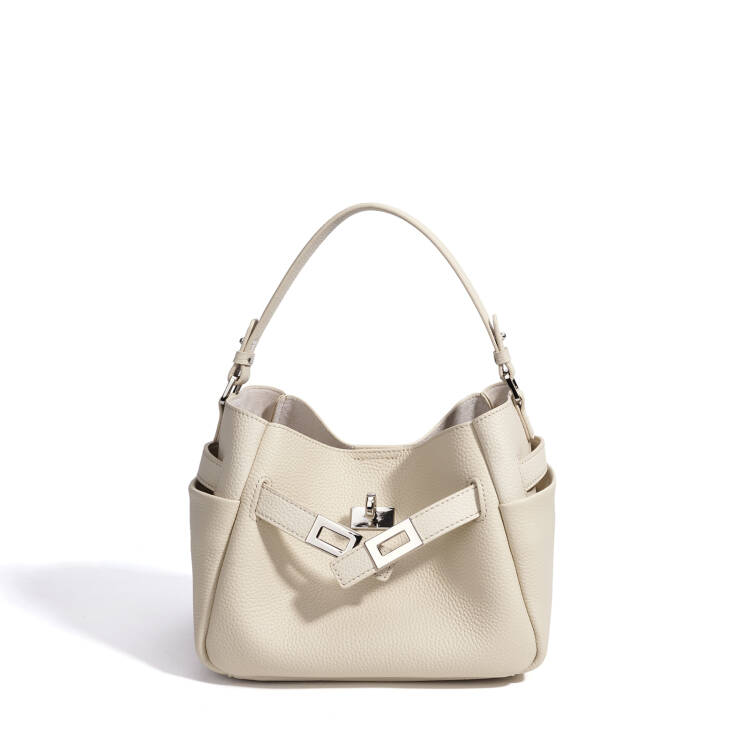 MIRA LEATHER BUCKET BAG