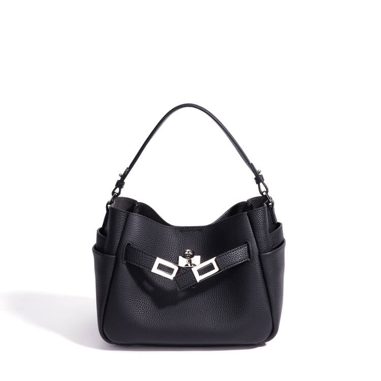 MIRA LEATHER BUCKET BAG